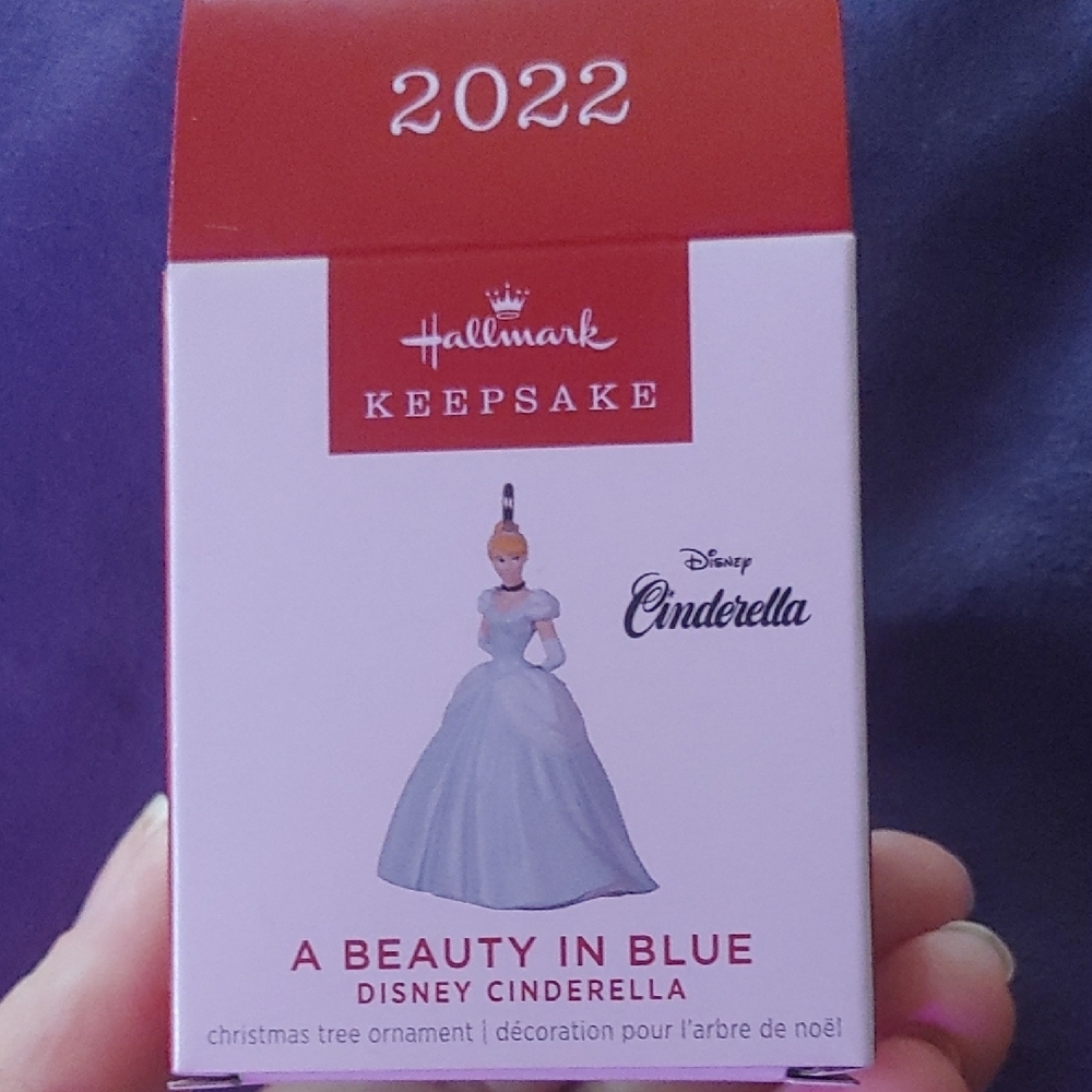 Hallmark Keepsake 2022 Disney Cinderella Ornament in Blue